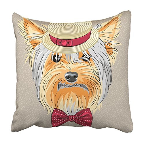 18x18 Multicolor Funny Dog Family Decor & Gift Co This Is My Spot Yorkshire Terrier Dog Throw Pillow 
